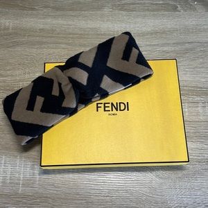 FENDI NWT FF Band Multicolor wool and viscose headband